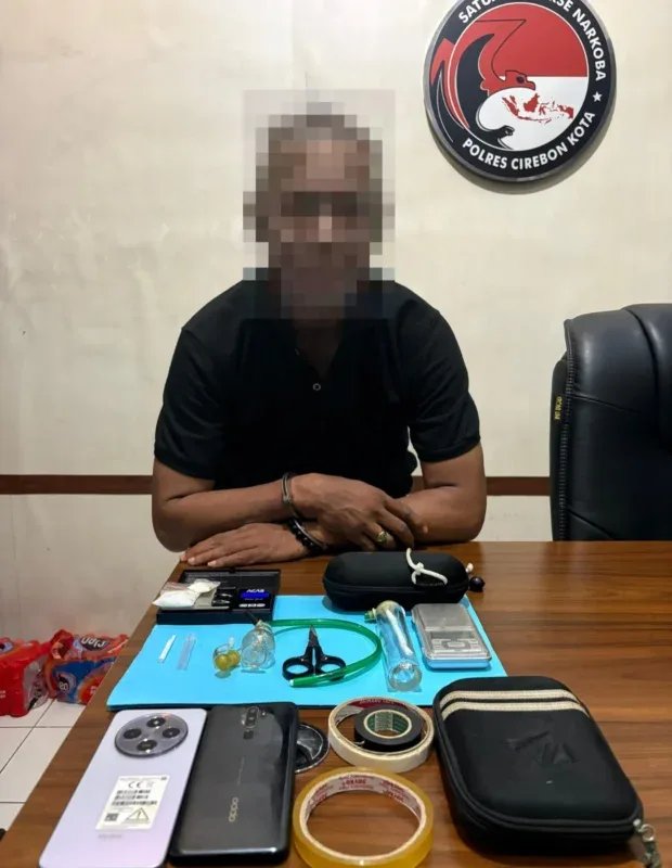 Satresnarkoba Polres Cirebon Kota Amankan Terduga Penyalahgunaan Sabu 15,44 Gram