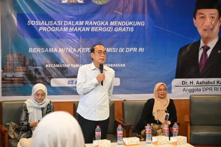Gencar Sosialisasi Program MBG di Makassar, Ashabul Kahfi Tegaskan Langkah Strategis Pemerintah Lahirkan Generasi Emas